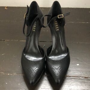 Ralph Lauren Black high heeled Women's Shoes, size 9.5